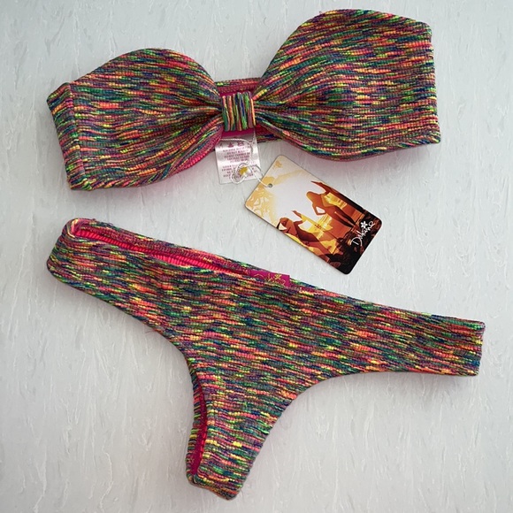 Dakine 2pc Bikini Swim Suit Multi-Color S NWT - Picture 2 of 12